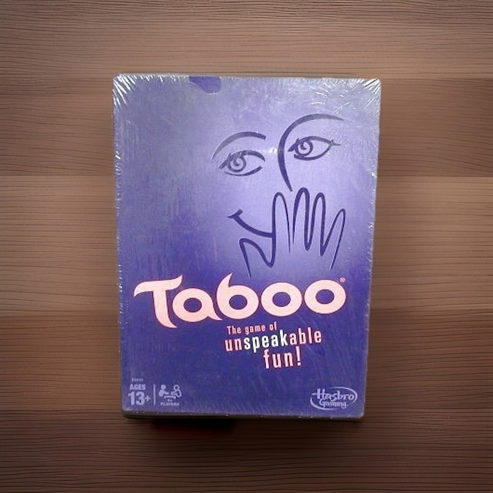 Hasbro Taboo Board Game With Squeaker Complete Unspeakable Fun 2013 NEW Sealed